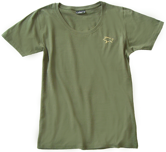 Jägerinnen T-Shirt figurbetont "Starke Bachen führen"